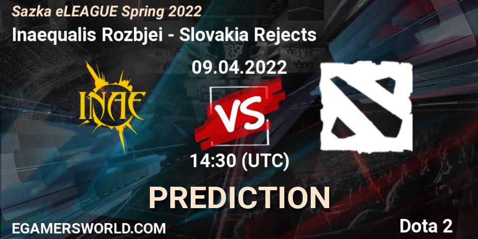 Inaequalis Rozbíječi - Slovakia Rejects: Maç tahminleri. 09.04.2022 at 16:00, Dota 2, Sazka eLEAGUE Spring 2022