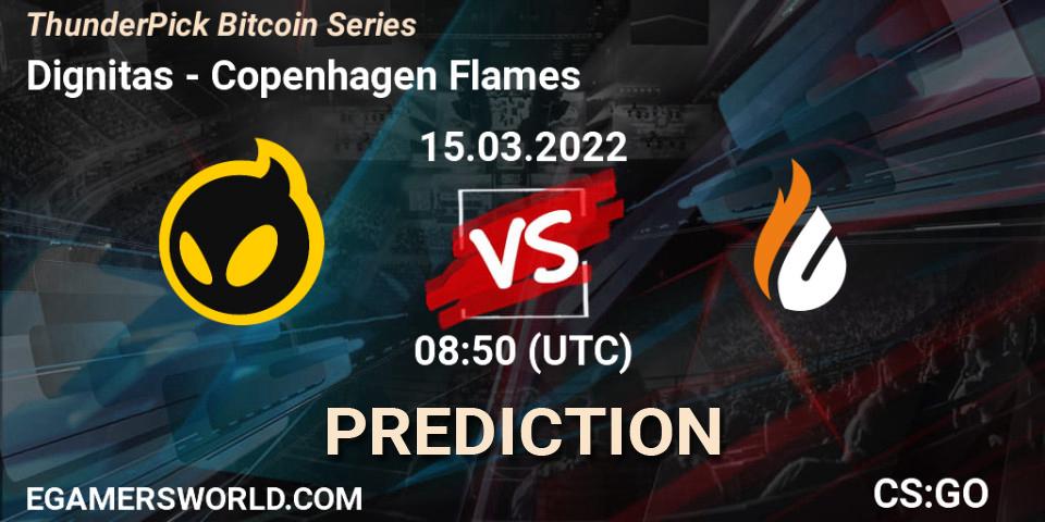 Dignitas - Copenhagen Flames: Maç tahminleri. 15.03.2022 at 12:20, Counter-Strike (CS2), ThunderPick Bitcoin Series
