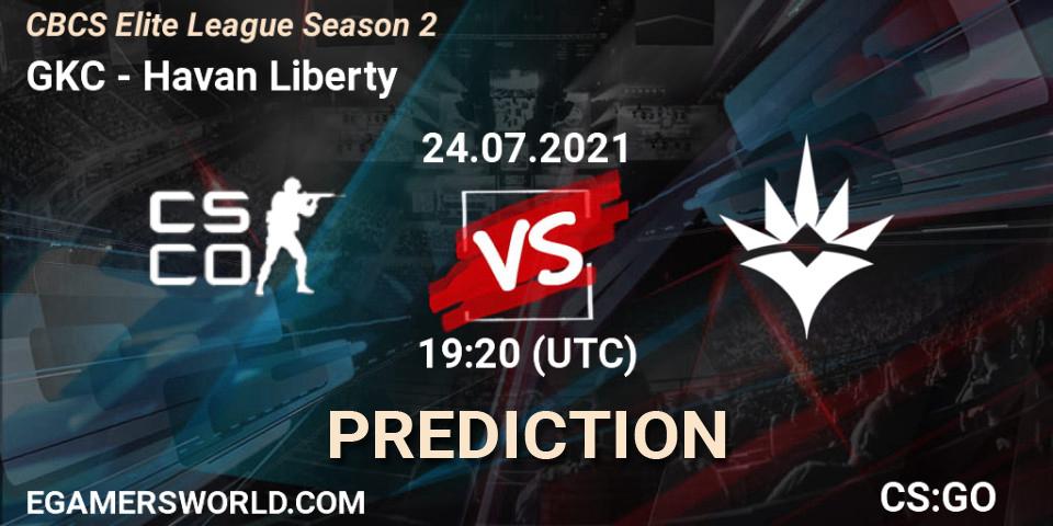 GKC - Havan Liberty: Maç tahminleri. 24.07.2021 at 19:20, Counter-Strike (CS2), CBCS Elite League Season 2