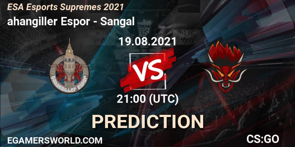 Şahangiller Espor - Sangal: Maç tahminleri. 20.08.2021 at 15:20, Counter-Strike (CS2), ESA Esports Supremes 2021