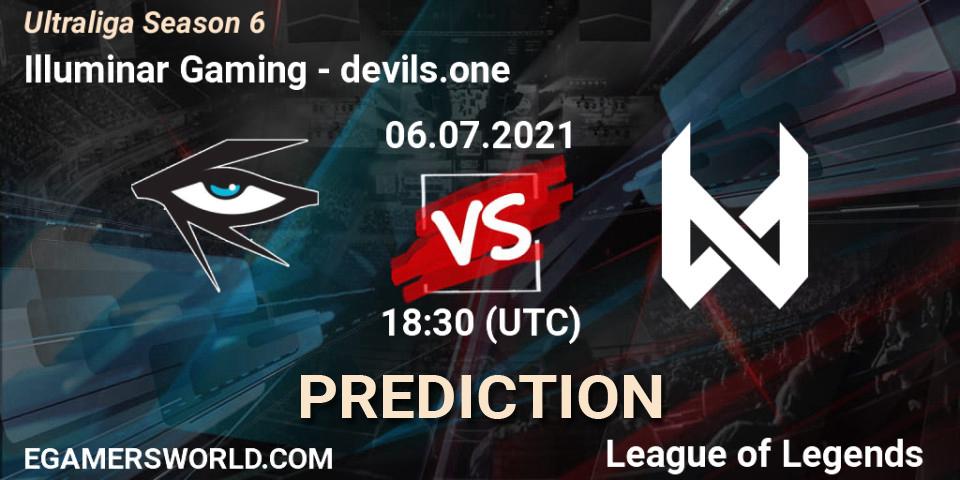 Illuminar Gaming - devils.one: Maç tahminleri. 06.07.2021 at 18:30, LoL, Ultraliga Season 6