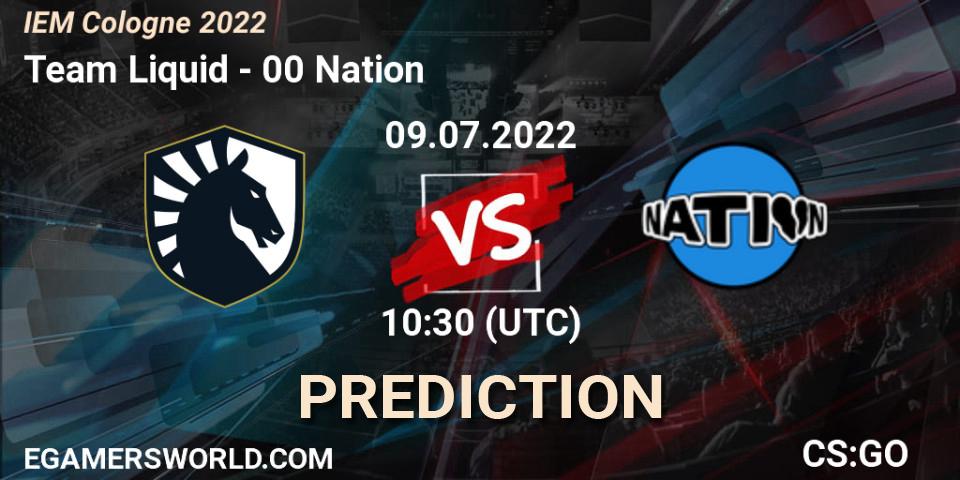 Team Liquid - 00 Nation: Maç tahminleri. 09.07.2022 at 10:30, Counter-Strike (CS2), IEM Cologne 2022