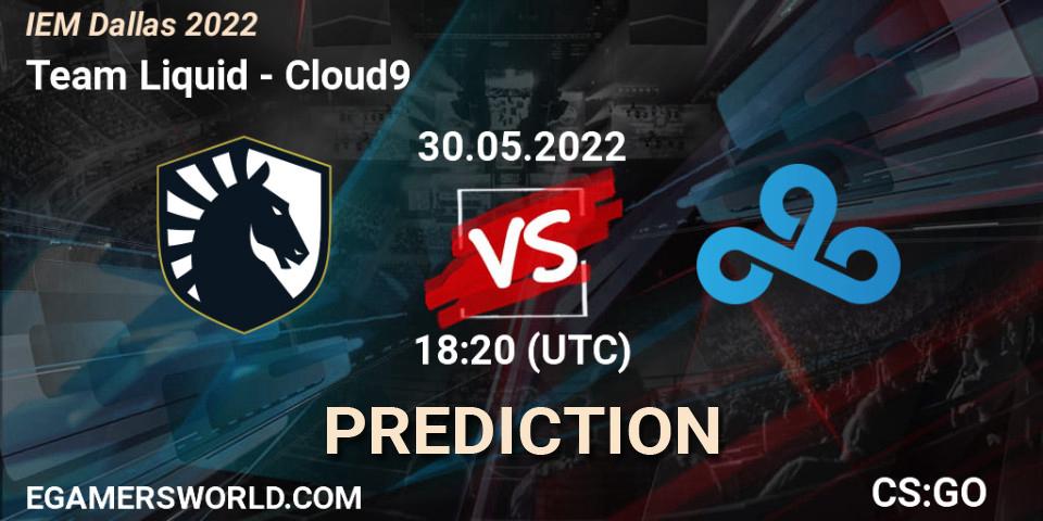 Team Liquid - Cloud9: Maç tahminleri. 30.05.2022 at 18:45, Counter-Strike (CS2), IEM Dallas 2022