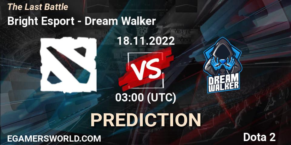 NerdRig - Dream Walker: Maç tahminleri. 18.11.2022 at 03:00, Dota 2, The Last Battle