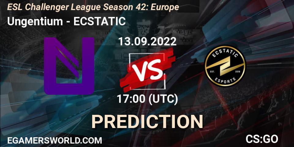 Ungentium - ECSTATIC: Maç tahminleri. 13.09.2022 at 17:00, Counter-Strike (CS2), ESL Challenger League Season 42: Europe
