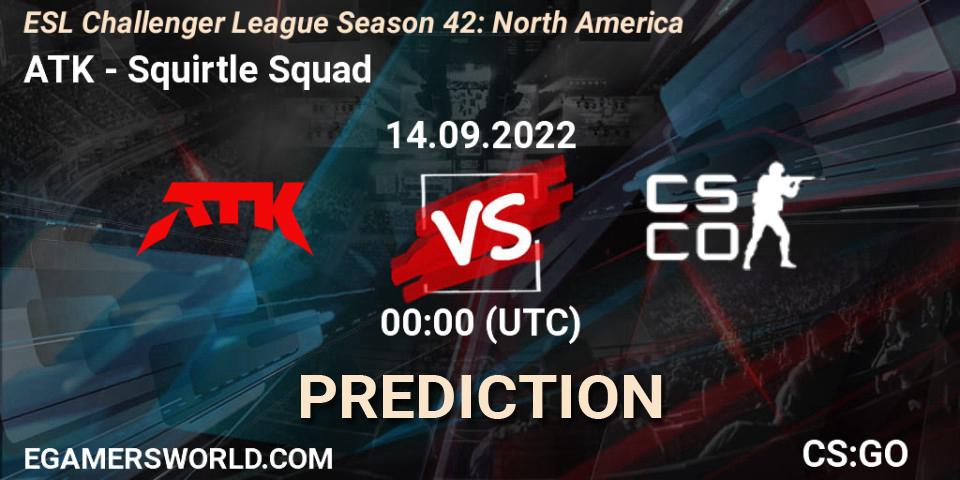 ATK - Squirtle Squad: Maç tahminleri. 14.09.2022 at 00:00, Counter-Strike (CS2), ESL Challenger League Season 42: North America
