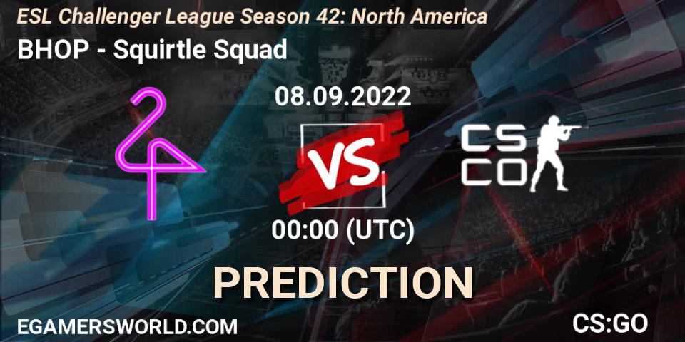 BHOP - Squirtle Squad: Maç tahminleri. 06.09.2022 at 00:00, Counter-Strike (CS2), ESL Challenger League Season 42: North America