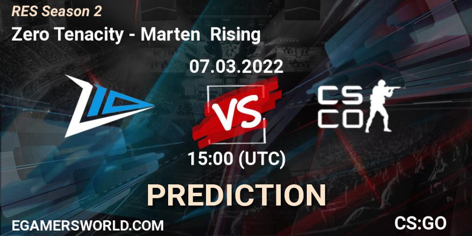 Zero Tenacity - Marten Rising: Maç tahminleri. 07.03.2022 at 15:00, Counter-Strike (CS2), RES Season 2