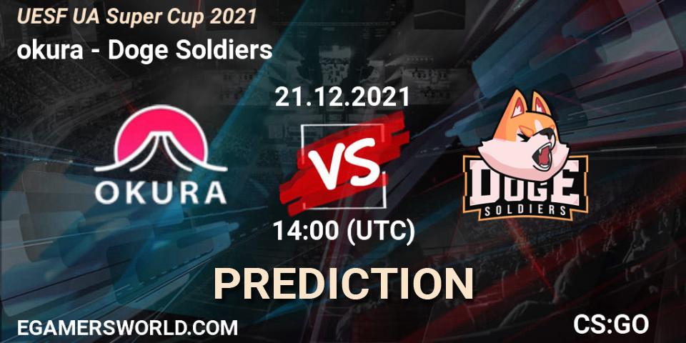 okura - Doge Soldiers: Maç tahminleri. 21.12.2021 at 14:00, Counter-Strike (CS2), UESF Ukrainian Super Cup 2021