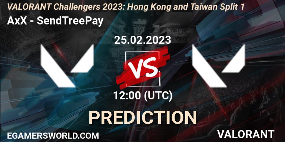 AxX - SendTreePay: Maç tahminleri. 25.02.2023 at 10:00, VALORANT, VALORANT Challengers 2023: Hong Kong and Taiwan Split 1