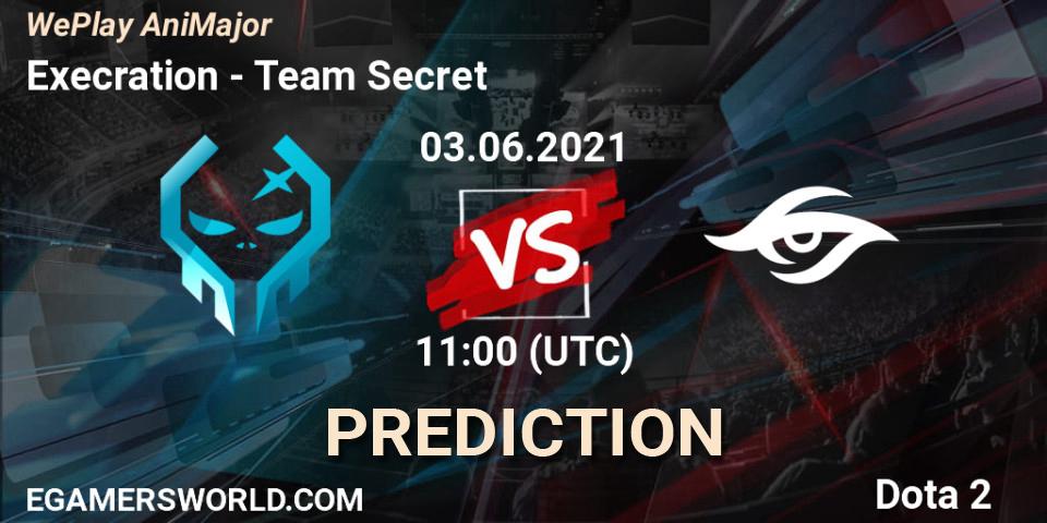 Execration - Team Secret: Maç tahminleri. 03.06.2021 at 11:01, Dota 2, WePlay AniMajor 2021