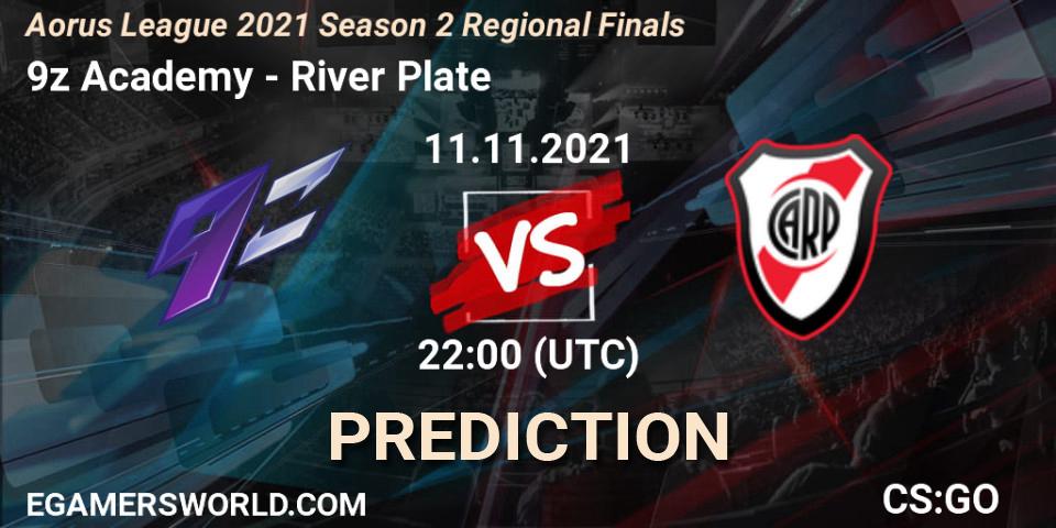 9z Academy - River Plate: Maç tahminleri. 11.11.2021 at 22:00, Counter-Strike (CS2), Aorus League 2021 Season 2 Regional Finals
