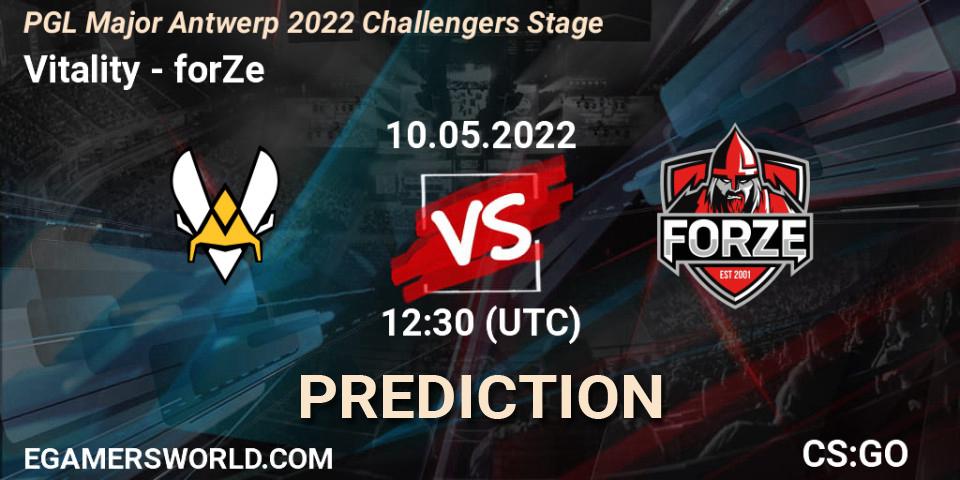 Vitality - forZe: Maç tahminleri. 10.05.2022 at 12:55, Counter-Strike (CS2), PGL Major Antwerp 2022 Challengers Stage