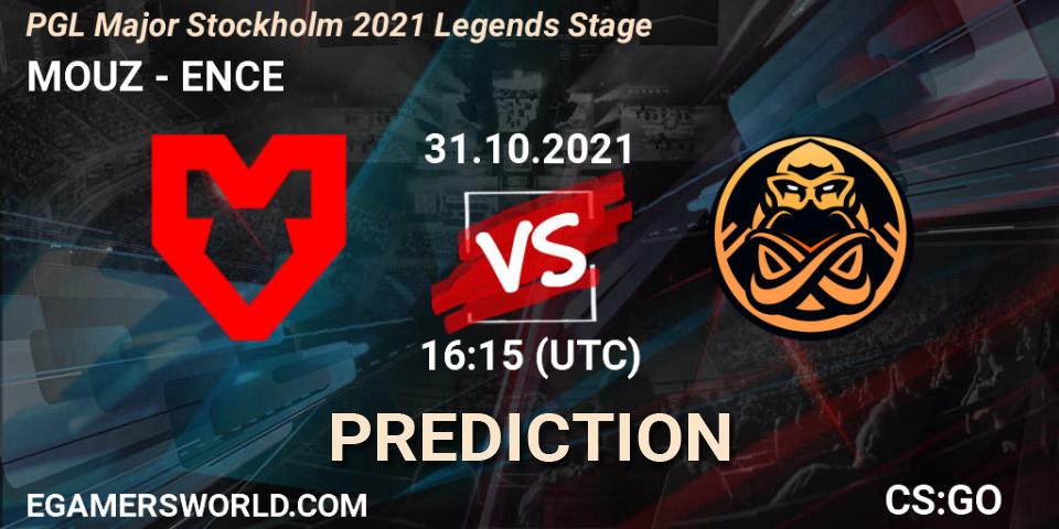 MOUZ - ENCE: Maç tahminleri. 31.10.2021 at 16:15, Counter-Strike (CS2), PGL Major Stockholm 2021 Legends Stage