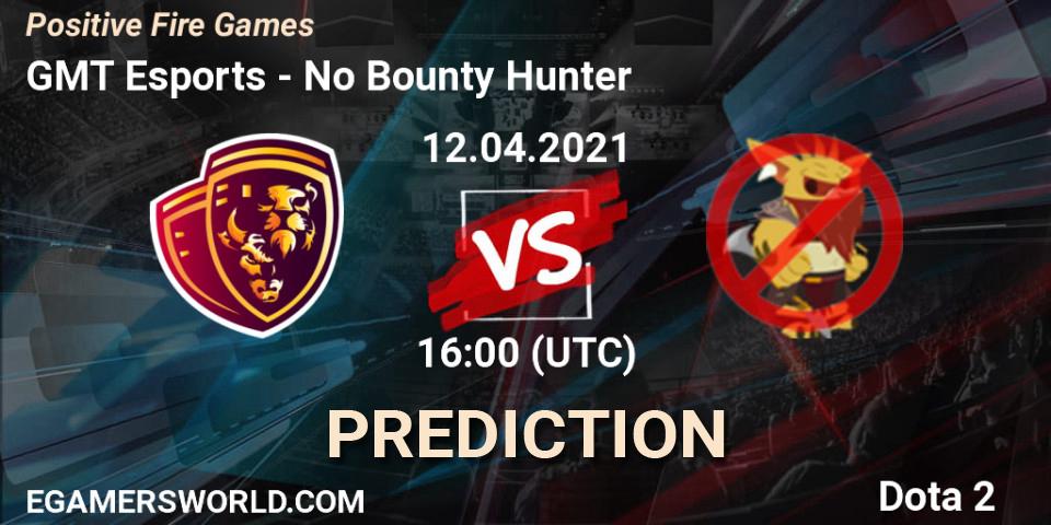GMT Esports - No Bounty Hunter: Maç tahminleri. 12.04.2021 at 15:59, Dota 2, Positive Fire Games