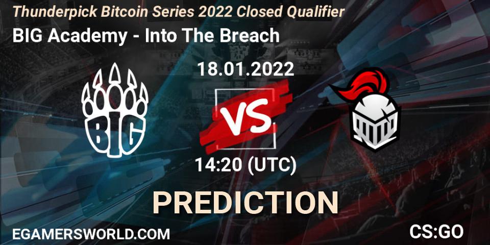 BIG Academy - Into The Breach: Maç tahminleri. 18.01.2022 at 12:10, Counter-Strike (CS2), Thunderpick Bitcoin Series 2022 Closed Qualifier