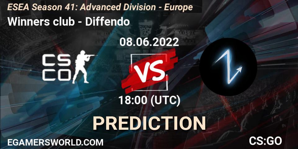Winners club - Diffendo: Maç tahminleri. 10.06.2022 at 17:00, Counter-Strike (CS2), ESEA Season 41: Advanced Division - Europe
