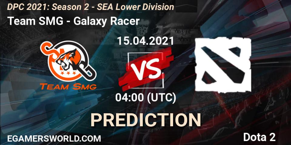 Team SMG - Galaxy Racer: Maç tahminleri. 15.04.2021 at 04:01, Dota 2, DPC 2021: Season 2 - SEA Lower Division