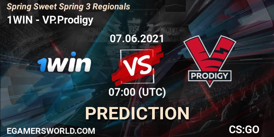 1WIN - VP.Prodigy: Maç tahminleri. 07.06.2021 at 07:00, Counter-Strike (CS2), Spring Sweet Spring 3 Regionals