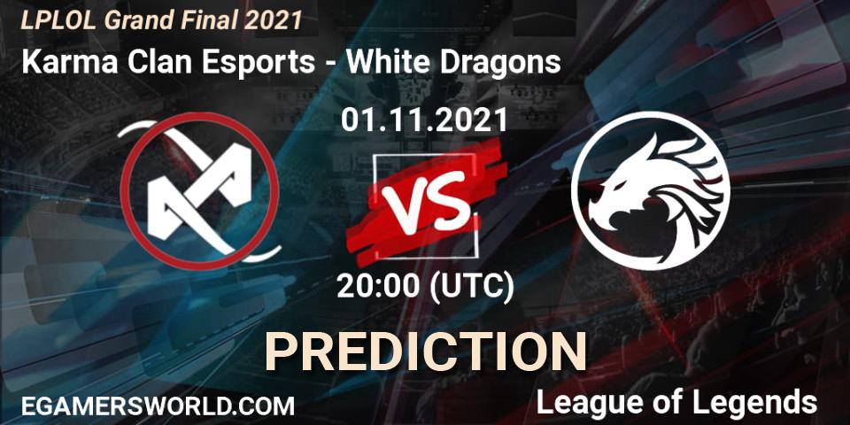 Karma Clan Esports - White Dragons: Maç tahminleri. 01.11.2021 at 20:00, LoL, LPLOL Grand Final 2021