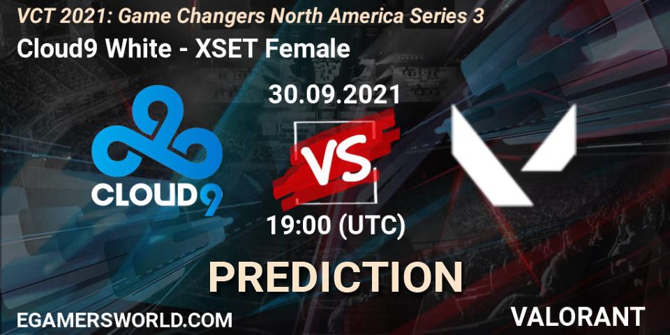 Cloud9 White - XSET Female: Maç tahminleri. 30.09.2021 at 21:30, VALORANT, VCT 2021: Game Changers North America Series 3