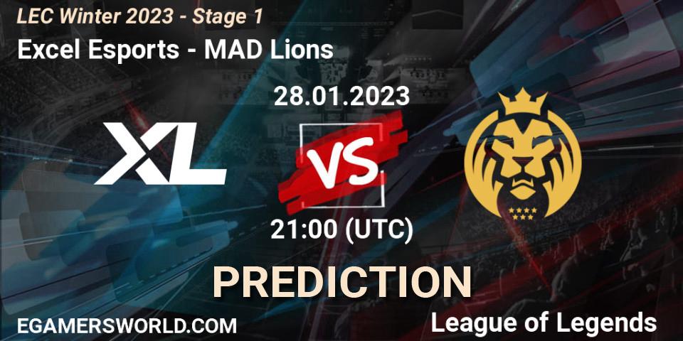 Excel Esports - MAD Lions: Maç tahminleri. 28.01.23, LoL, LEC Winter 2023 - Stage 1