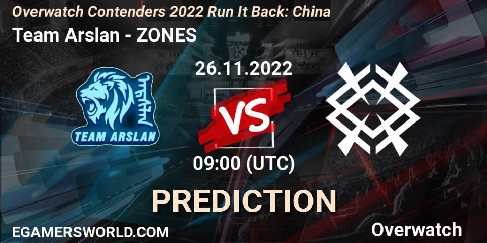 Team Arslan - ZONES: Maç tahminleri. 26.11.22, Overwatch, Overwatch Contenders 2022 Run It Back: China