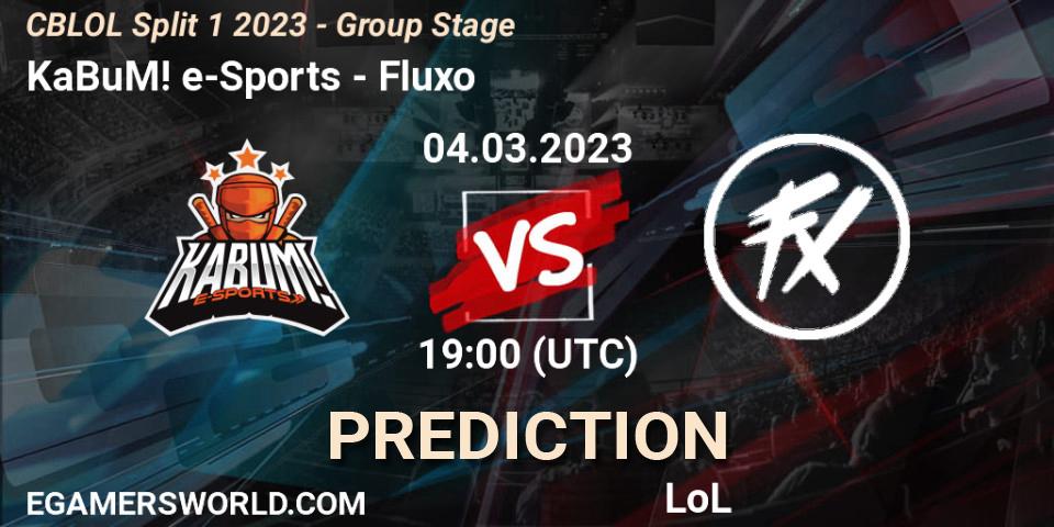 KaBuM! e-Sports - Fluxo: Maç tahminleri. 04.03.2023 at 20:10, LoL, CBLOL Split 1 2023 - Group Stage