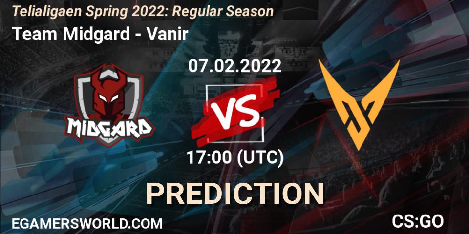 Team Midgard - Vanir: Maç tahminleri. 07.02.2022 at 17:00, Counter-Strike (CS2), Telialigaen Spring 2022: Regular Season