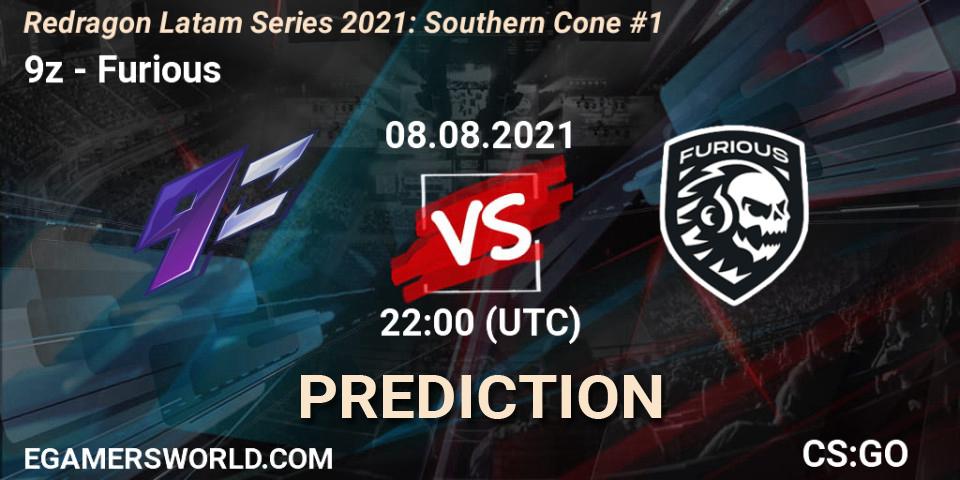 9z - Furious: Maç tahminleri. 08.08.2021 at 22:10, Counter-Strike (CS2), Redragon Latam Series 2021: Southern Cone #1