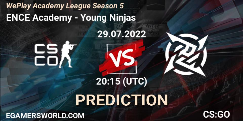 ENCE Academy - Young Ninjas: Maç tahminleri. 29.07.2022 at 17:30, Counter-Strike (CS2), WePlay Academy League Season 5