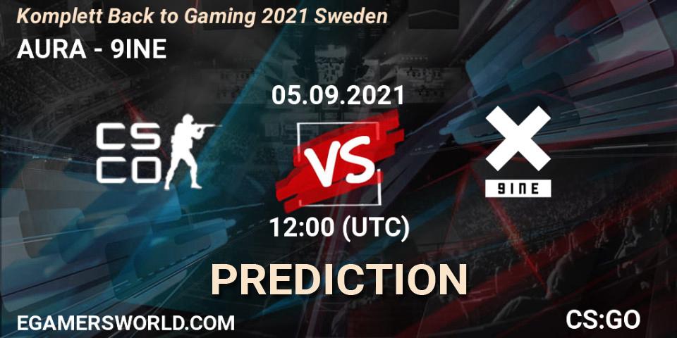 AURA - 9INE: Maç tahminleri. 05.09.2021 at 12:00, Counter-Strike (CS2), Komplett Back to Gaming 2021 Sweden