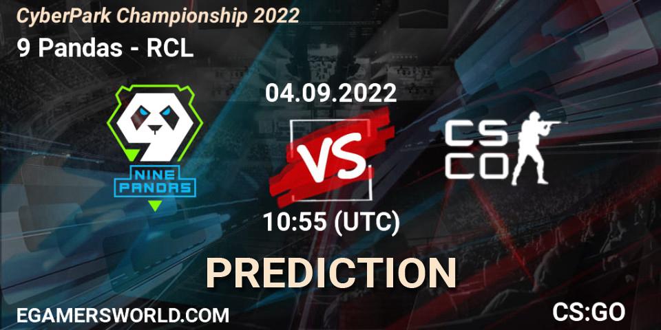 9 Pandas - RCL: Maç tahminleri. 03.09.2022 at 17:20, Counter-Strike (CS2), CyberPark Championship 2022