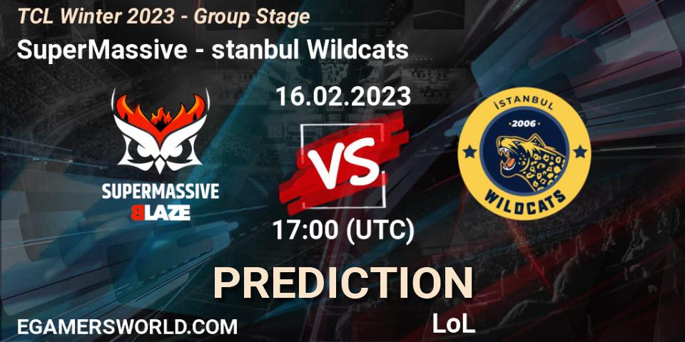 SuperMassive - İstanbul Wildcats: Maç tahminleri. 02.03.23, LoL, TCL Winter 2023 - Group Stage