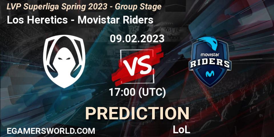 Los Heretics - Movistar Riders: Maç tahminleri. 09.02.23, LoL, LVP Superliga Spring 2023 - Group Stage