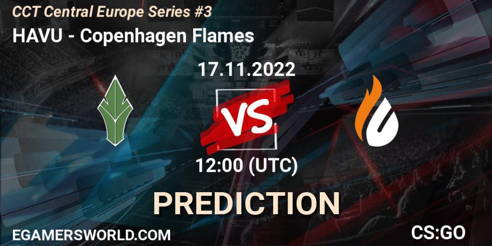 HAVU - Copenhagen Flames: Maç tahminleri. 17.11.22, CS2 (CS:GO), CCT Central Europe Series #3