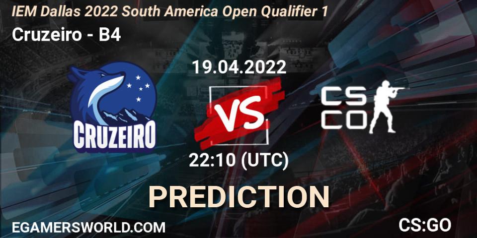 Cruzeiro - B4: Maç tahminleri. 19.04.2022 at 22:10, Counter-Strike (CS2), IEM Dallas 2022 South America Open Qualifier 1