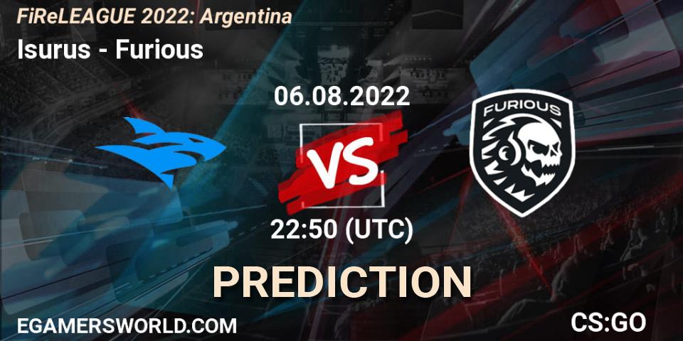 Isurus - Furious: Maç tahminleri. 06.08.2022 at 23:05, Counter-Strike (CS2), FiReLEAGUE 2022: Argentina