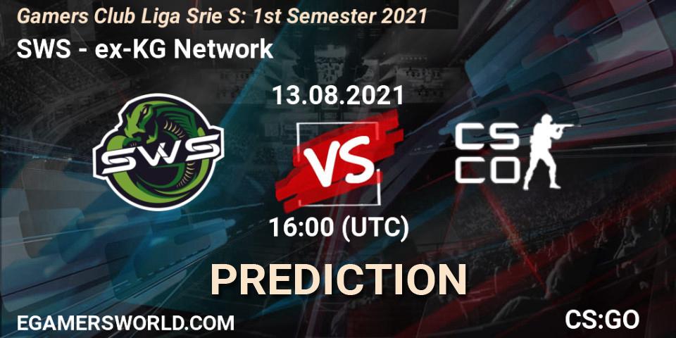 SWS - ex-KG Network: Maç tahminleri. 13.08.2021 at 16:00, Counter-Strike (CS2), Gamers Club Liga Série S: 1st Semester 2021