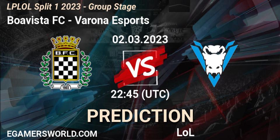 Boavista FC - Varona Esports: Maç tahminleri. 02.03.2023 at 22:45, LoL, LPLOL Split 1 2023 - Group Stage