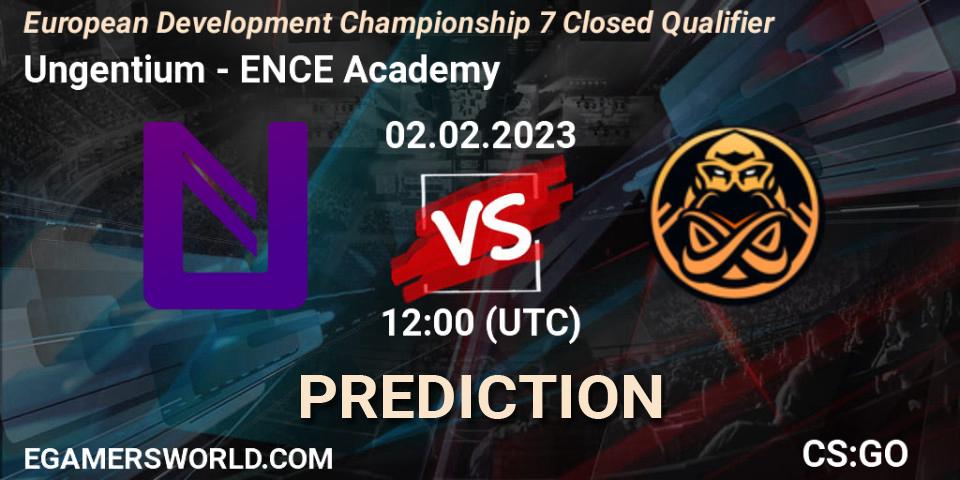 Ungentium - ENCE Academy: Maç tahminleri. 02.02.23, CS2 (CS:GO), European Development Championship 7 Closed Qualifier