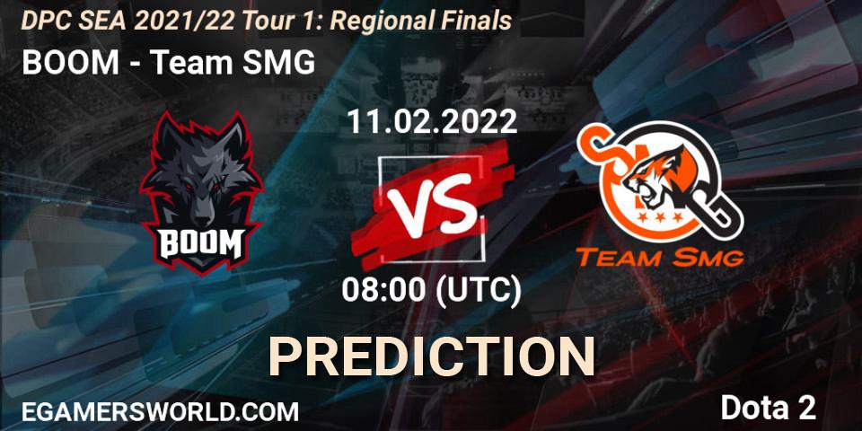 BOOM - Team SMG: Maç tahminleri. 11.02.2022 at 07:23, Dota 2, DPC SEA 2021/22 Tour 1: Regional Finals