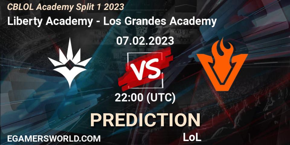 Liberty Academy - Los Grandes Academy: Maç tahminleri. 07.02.23, LoL, CBLOL Academy Split 1 2023