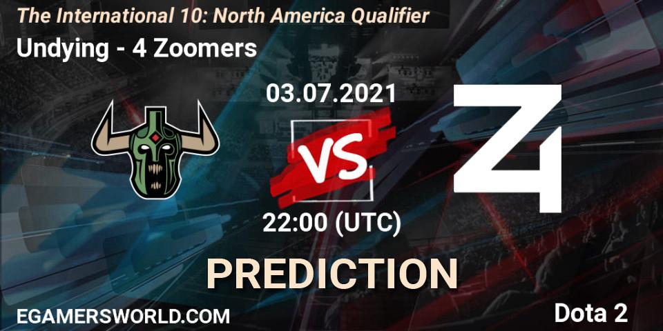 Undying - 4 Zoomers: Maç tahminleri. 03.07.2021 at 22:08, Dota 2, The International 10: North America Qualifier