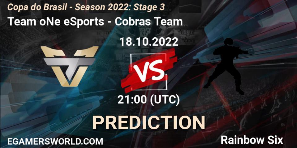 Team oNe eSports - Cobras Team: Maç tahminleri. 18.10.22, Rainbow Six, Copa do Brasil - Season 2022: Stage 3