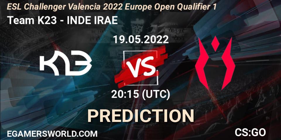 Team K23 - INDE IRAE: Maç tahminleri. 19.05.2022 at 20:15, Counter-Strike (CS2), ESL Challenger Valencia 2022 Europe Open Qualifier 1