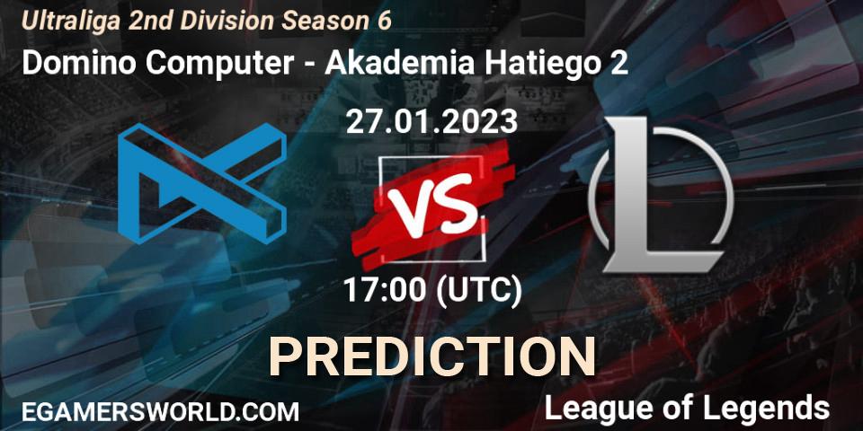 Domino Computer - Akademia Hatiego 2: Maç tahminleri. 27.01.2023 at 17:00, LoL, Ultraliga 2nd Division Season 6