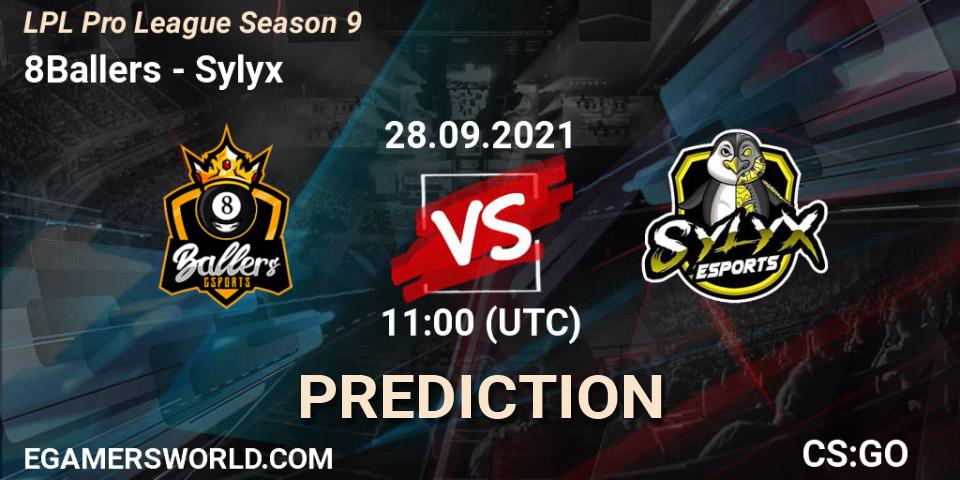 8Ballers - Sylyx: Maç tahminleri. 28.09.2021 at 10:30, Counter-Strike (CS2), LPL Pro League 2021 Season 3