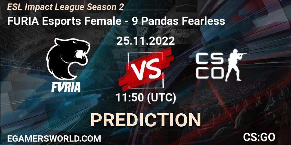 FURIA Esports Female - NOFEAR5: Maç tahminleri. 25.11.2022 at 11:50, Counter-Strike (CS2), ESL Impact League Season 2