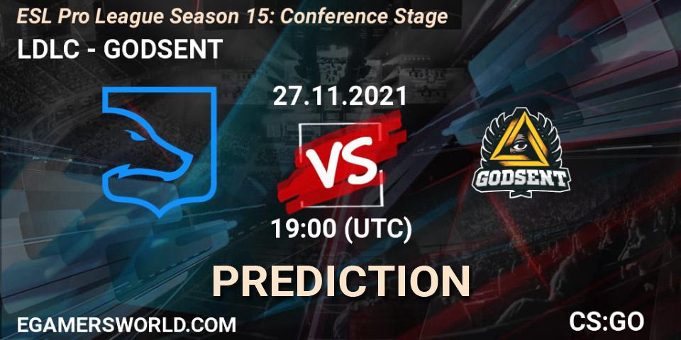 LDLC - GODSENT: Maç tahminleri. 27.11.2021 at 19:00, Counter-Strike (CS2), ESL Pro League Season 15: Conference Stage